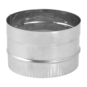 DuraVent 6'' DuraBlack Stovetop Adapter - Stainless Steel - 1677SS // 6DBK-ADSS