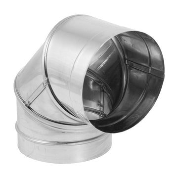 DuraVent 8'' DuraBlack 90 Degree Elbow - Stainless Steel - 1890SS // 8DBK-E90SS