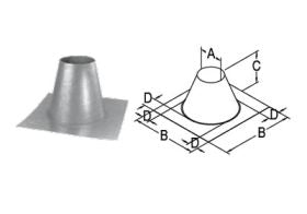 DuraVent 4x6 DirectVent Pro Flat Roof Flashing - 46DVA-FF // 46DVA-FF