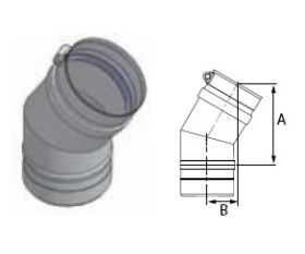 DuraVent 7'' FasNSeal 30 Degree Elbow - FSELB3007 // FSELB3007