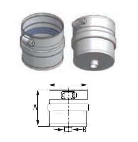 DuraVent 4'' FasNSeal Drain Fitting - FSDF4 // FSDF4