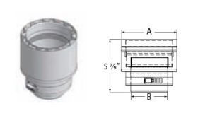 DuraVent 8'' FasNSeal W2 8'' to 9'' Stepped Increaser - W2-89I // W2-89I