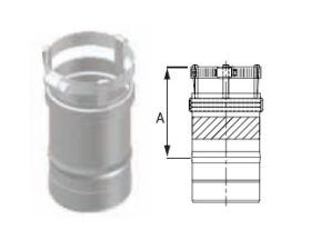 DuraVent 3'' FasNSeal Burnham and Quietside Termination Appliance Adapter - FSA-PV3 // FSA-PV3