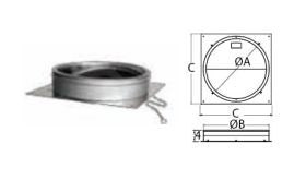 DuraVent 22'' DuraTech Anchor Plate w/Damper - 99742 // 22DT-APD