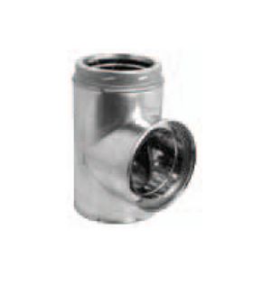 DuraVent 8'' Standard Tee w/Cap - Stainless Steel - 9675SS // 8DT-STSS