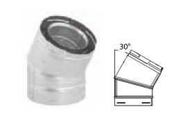 DuraVent 4x6 DirectVent Pro 30 Degree Elbow - Galvanized - 46DVA-E30 // 46DVA-E30