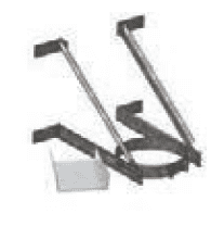 DuraVent 6'' and 8" DuraTech Adjustable Extended Wall Support - Stainless Steel - 6DT-XWS-SS