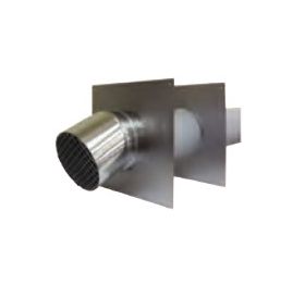 DuraVent 4" PolyPro Horizontal SW Termination with Locking Band - 4PPS-HSTSL