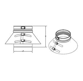 DuraVent 5" PolyPro Double Wall Vertical Termination - 5PPS-VTDW