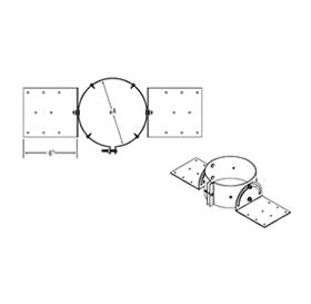 DuraVent 6" PolyPro Double Wall Roof Support - 6PPS-RSDW