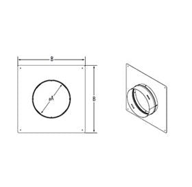 DuraVent 6" PolyPro Double Wall HST Trim Plate - 6PPS-HSTDW