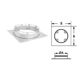 DuraVent 10" DuraChimney II Chase Top Collar - 10DCA-CTC