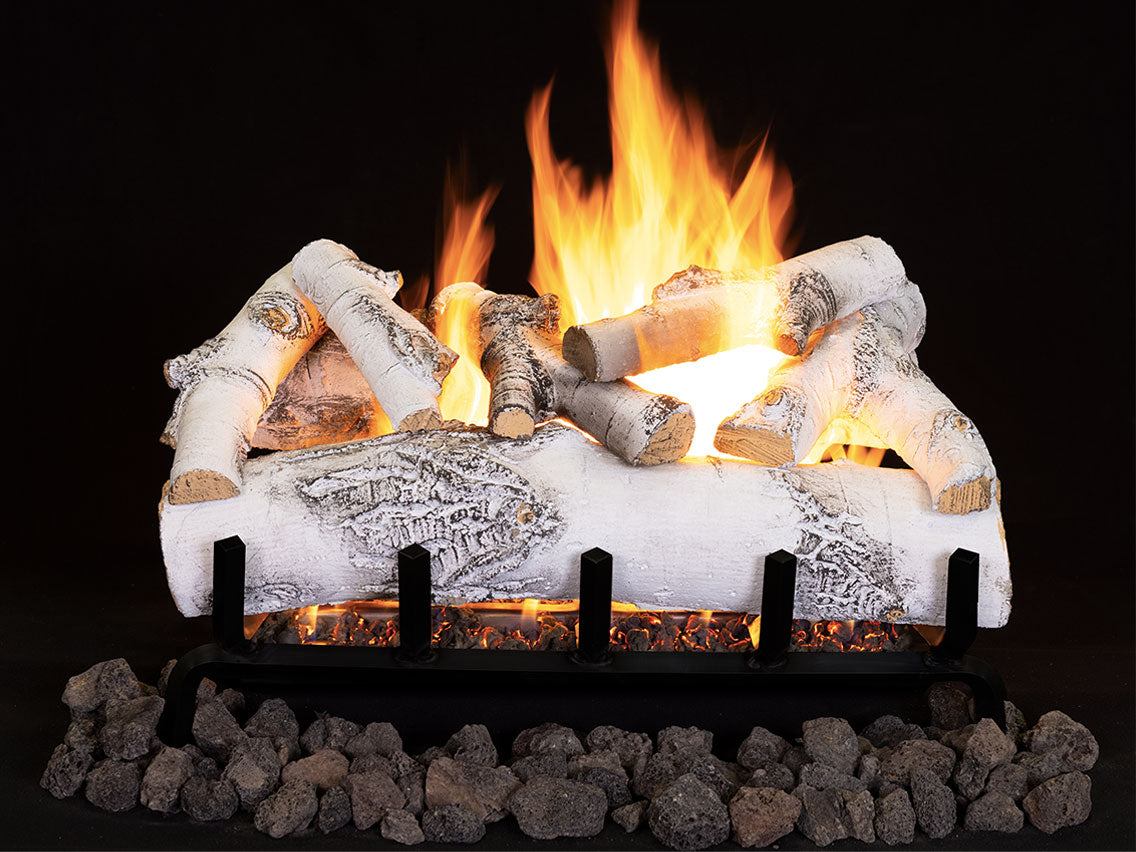 36" Ashton White Birch Logs 9 pcs Set