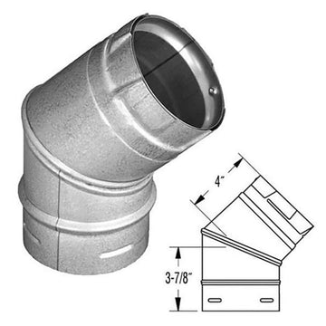 DuraVent 4" PelletVent 45 Degree Elbow - 4PVL-E45
