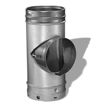 DuraVent 8'' DuraLiner Round Tee With Round Branch With Cap - 4867 // 8DLR-T