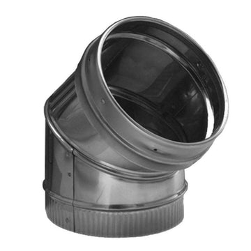 DuraVent 8'' DuraLiner 45 Degree Stainless Steel Elbow - 4845 // 8DLR-E45SS