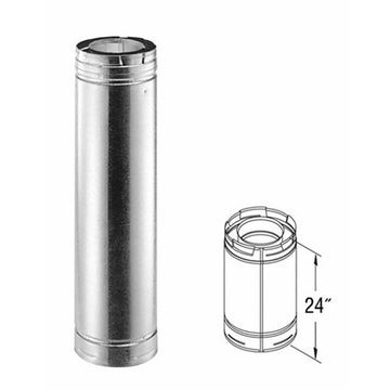 DuraVent DirectVent Pro 5x8 Pipe Length 24'' - Galvanized - 58DVA-24 // 58DVA-24
