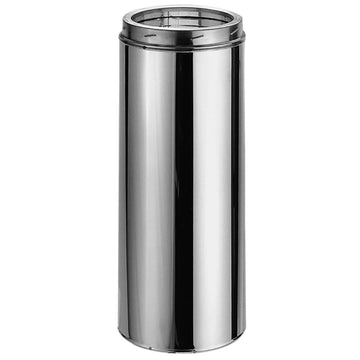 DuraVent 8'' DuraPlus Chimney Pipe 24 Inch Length - Galvalume - 9221CF // 8DP-24CF