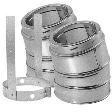 DuraVent 18'' DuraTech 15 Degree Elbow - Galvalume - 99564 // 18DT-E15
