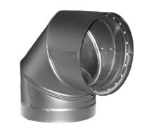 DuraVent 7'' DVL Double-Wall Black 90 Degree Elbow - 8790 // 7DVL-E90
