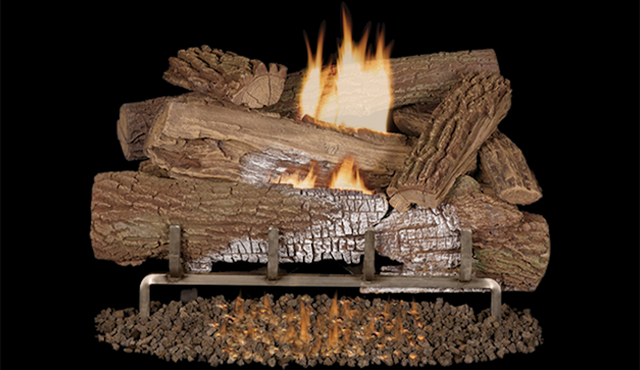 24" Mossy Oak Logs, Concrete, 1/2