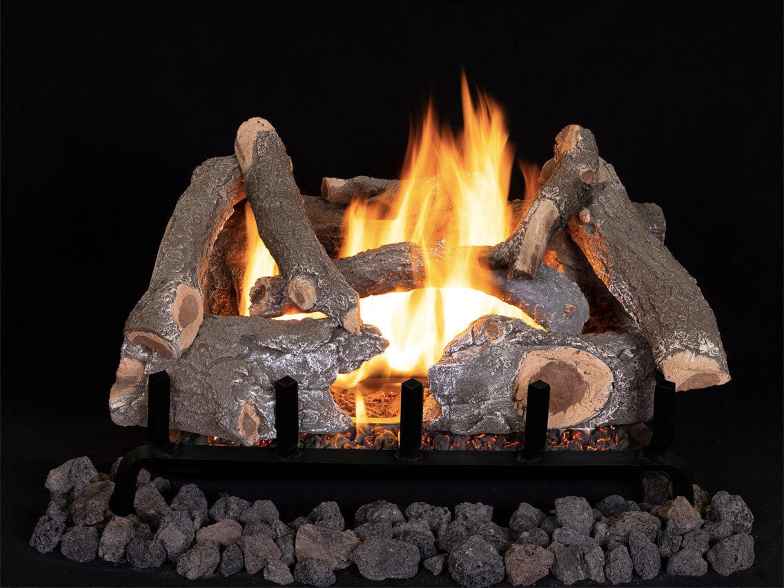 36" Ozark Charred Oak Logs 10 pcs Set