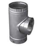 DuraVent 5" DuraLiner Round Tee with Round Branch with Cap - 5DLR-T