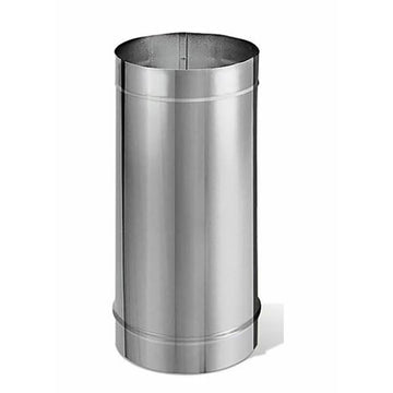 DuraVent 6'' DuraBlack 48'' Single-Wall Black Pipe - Stainless Steel - 1648SS // 6DBK-48SS