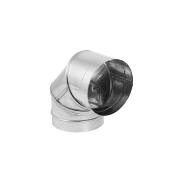 DuraVent 6'' DuraBlack 90 Degree Elbow - Stainless Steel - 1690SS // 6DBK-E90SS
