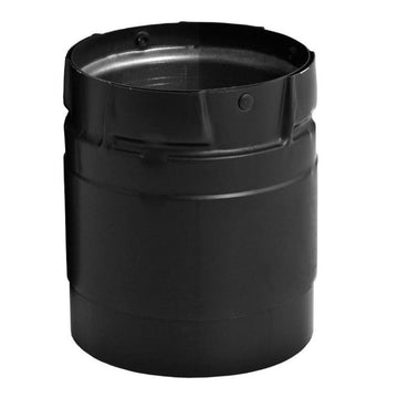 DuraVent 3" PelletVent Pro Appliance Adapter Harman Black - 3PVP-ADHB
