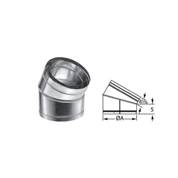 DuraVent 16" DuraChimney II 30 Degree Elbow - 16DCA-E30
