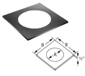 DuraVent 12" Trim Collar for Round Support Box - 12DT-TCR