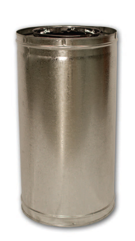 24" Section Hi-Temp Double Wall Pipe Snap Lock