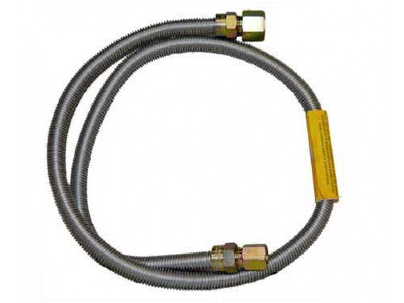 1/2” o.d. x 24” Flex Connector, Stainless*