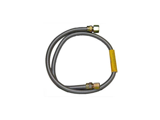 1/2” o.d. x 48” Flex Connector, Stainless*