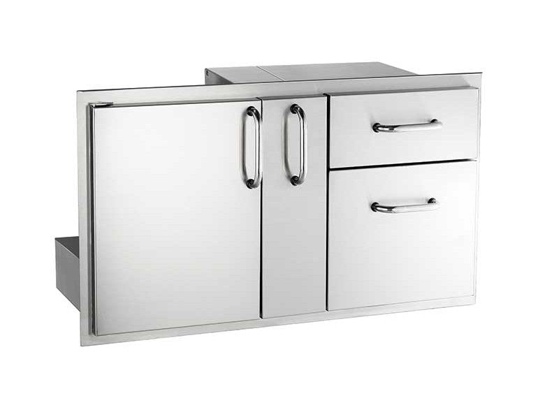 Access Door w/Platter Storage & Dbl. Drawer