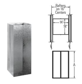 DuraVent 6''-8'' DuraPlus Close Clearance Shield 4' - 9980B // 6DP-CCS48