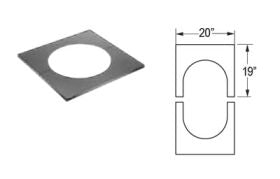 DuraVent 7'' DuraTech Roof Support Trim Collar 4-6 - 9548B // 7DT-RSTC6