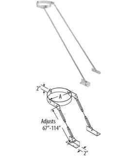 DuraVent 5'' DuraTech Extended Roof Bracket - 9365 // 5DT-XRB