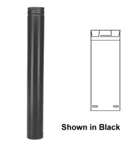 DuraVent PelletVent Pro Straight Length Pipe 3x12 - Stainless Steel - 3PVP-12SS // 3PVP-12SS