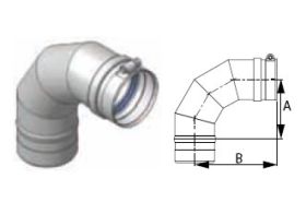DuraVent 4'' FasNSeal 90 Degree Elbow - FSELB9004 // FSELB9004