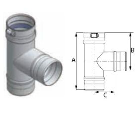 DuraVent 14'' FasNSeal Standard Tee - FST14 // FST14