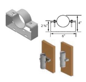 DuraVent 3'' FasNSeal Adjustable Wall Bracket - FSAWB03 // FSAWB03