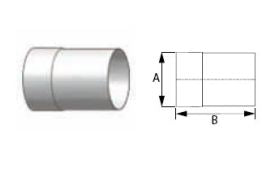 DuraVent 8'' FasNSeal Wall Thimble Sleeve Ext - FSWTE8 // FSWTE8
