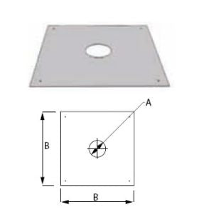 DuraVent 9'' FasNSeal Firestop/Flat Flashing - FSFS9 // FSFS9