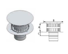 DuraVent 10'' FasNSeal Rain Cap - FSRC10 // FSRC10