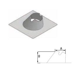 DuraVent 14'' FasNSeal Variable Pitch Roof Flashing - FSVPF14 // FSVPF14
