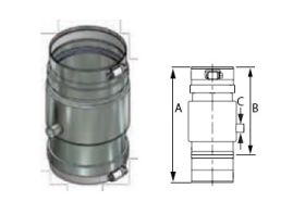 DuraVent 14'' FasNSeal Universal Appliance Adapter - FSAAU14 // FSAAU14