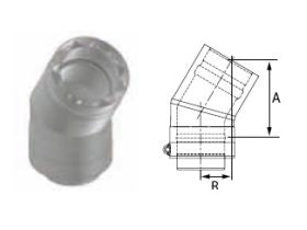 DuraVent 10'' FasNSeal W2 30 Degree Double Wall Elbow - W2-3010 // W2-3010