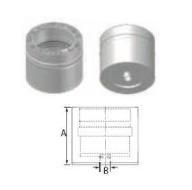 DuraVent 4" FasNSeal W2 Double Wall Drain Fitting - W2-DF4 // W2-DF4